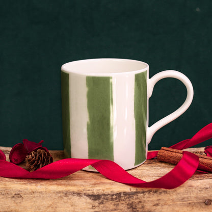 NEW! Forest Green (Stripes) Mug (available for dispatch from August 2026)