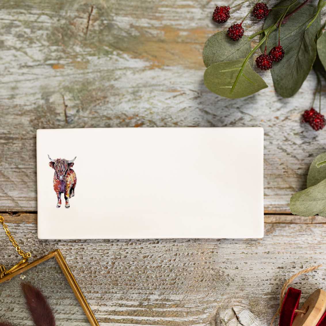NEW! Highland Cow Rectangular Soap Dish (available for dispatch from July 2026)