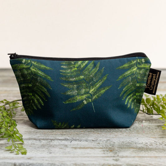 Woodland Fern (Noir) Makeup Bag