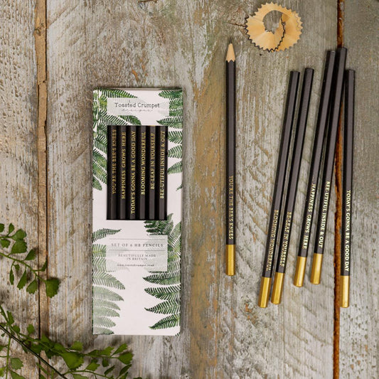 Woodland Fern (Pure) Set of 6 Pencils