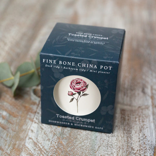 Peony Fine Bone China Pot in a Gift Box