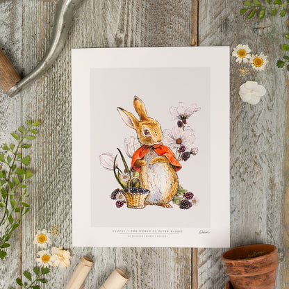 Flopsy 10x12" Mounted Fine Art Print