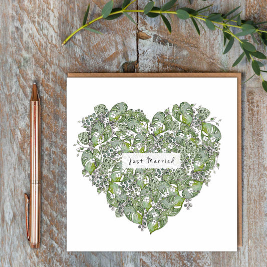 Just Married Card (Cello-Free)