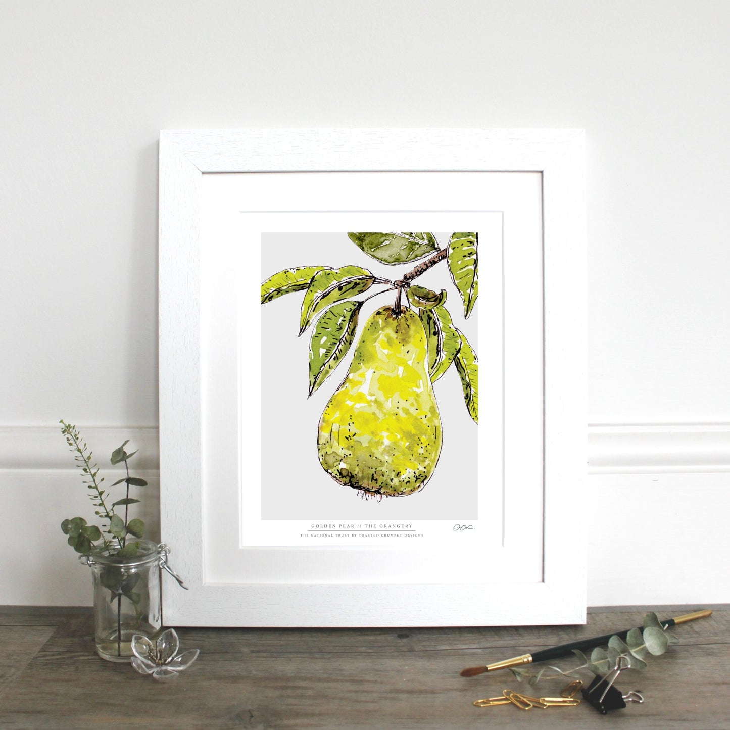 NEW! Golden Pear 10 x 12" Fine Art Print (available for dispatch from Jan 2026)
