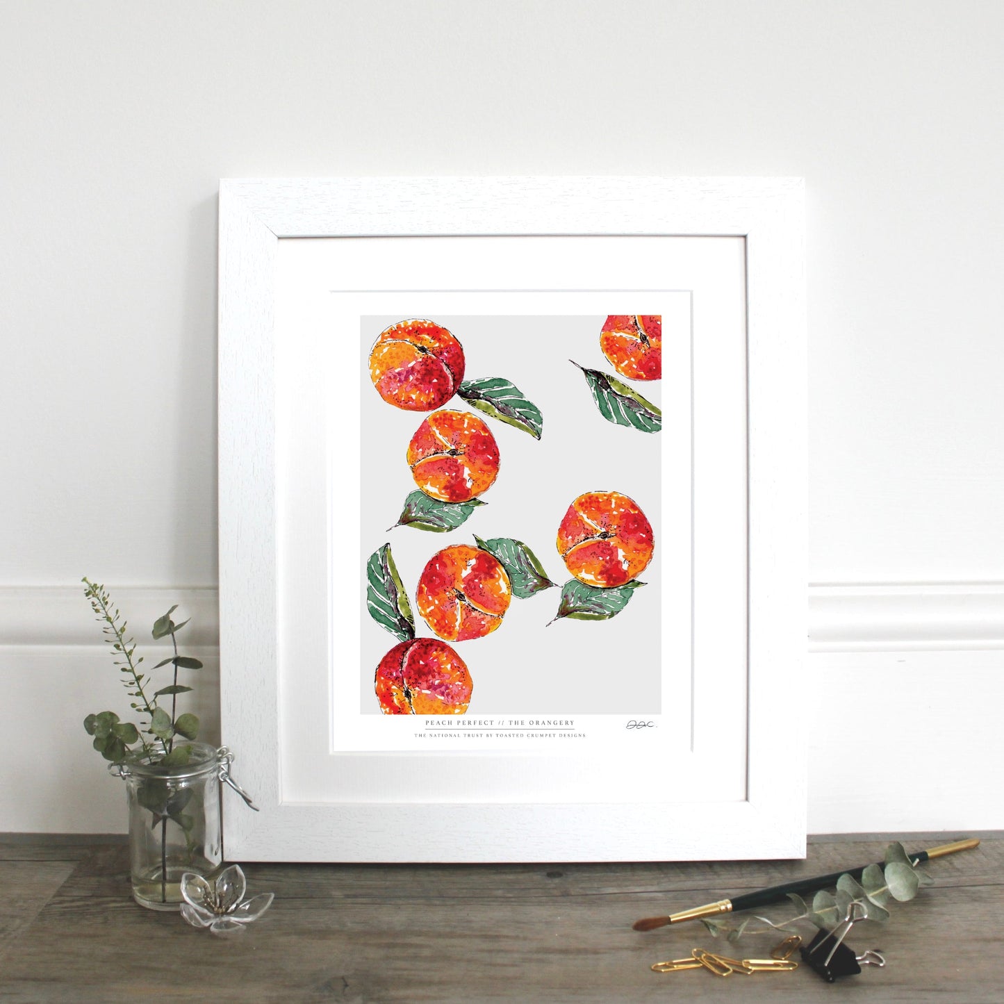 NEW! Peach Perfect 10 x 12" Fine Art Print (available for dispatch from Jan 2026)