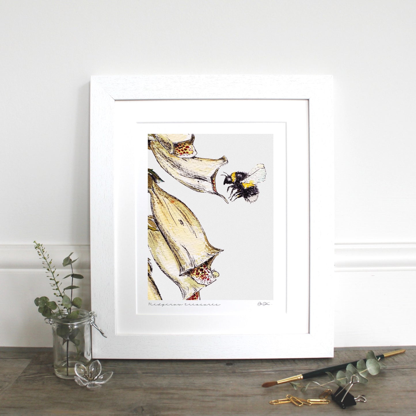Woodland Glimpse 10x12" Mounted Fine Art Print