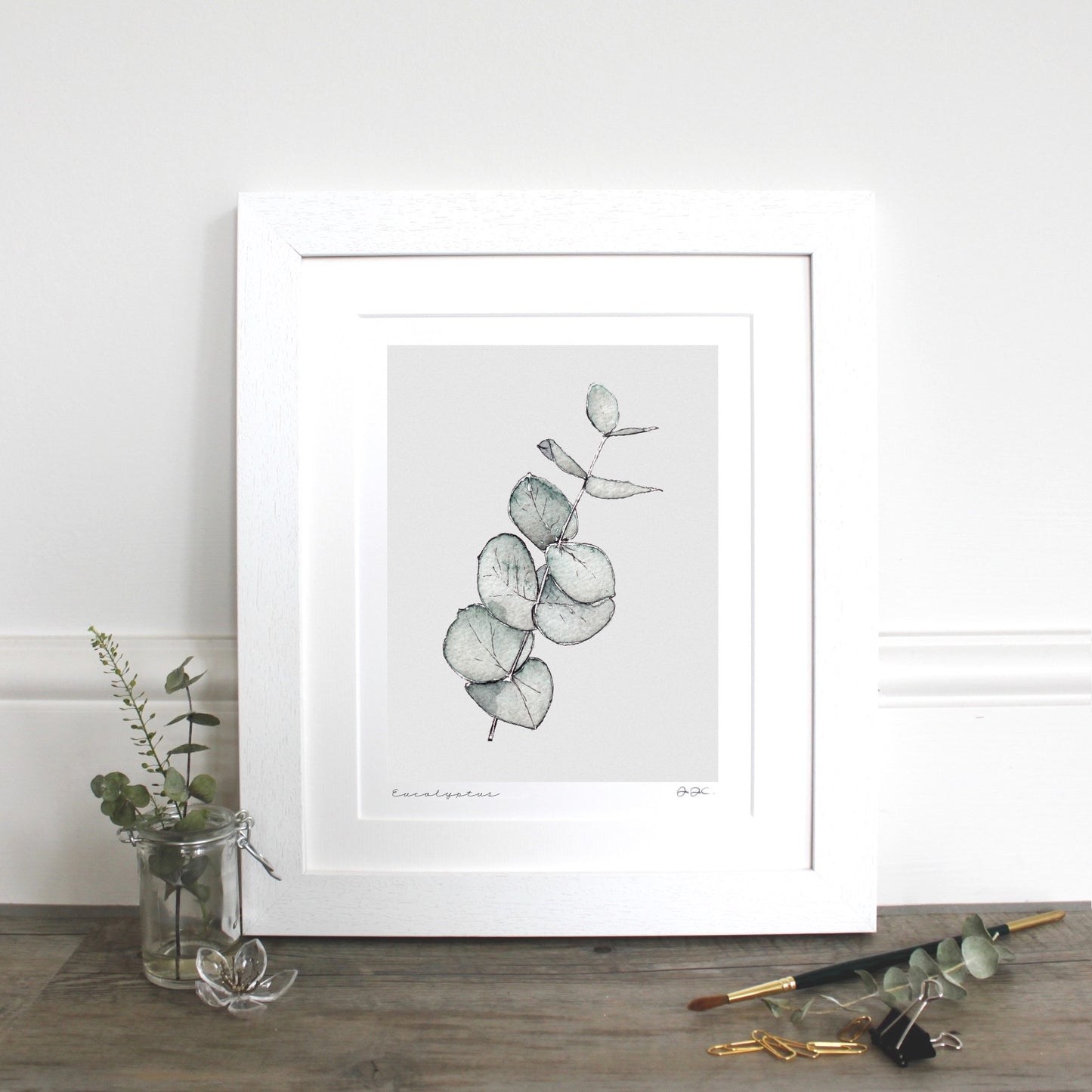 Eucalyptus 10x12" Mounted Fine Art Print