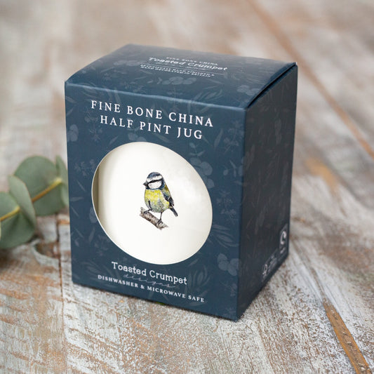 Bluetit Half Pint Jug in Gift Box