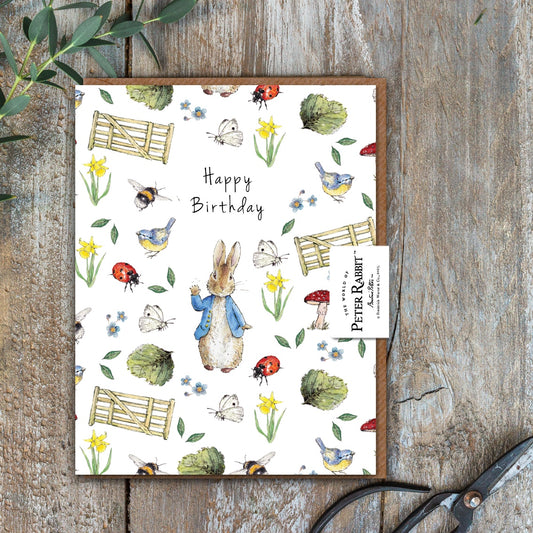 Happy Birthday (Peter Rabbit) Card (Cello-Free)