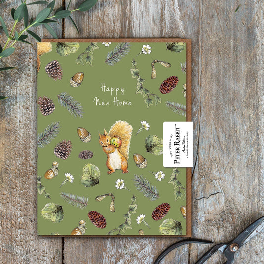 New Home (Squirrel Nutkin) Card (Cello-Free)