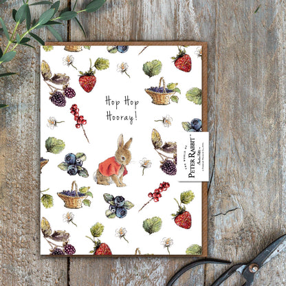 Hop Hop Hooray! (Flopsy) Card (Cello-Free)
