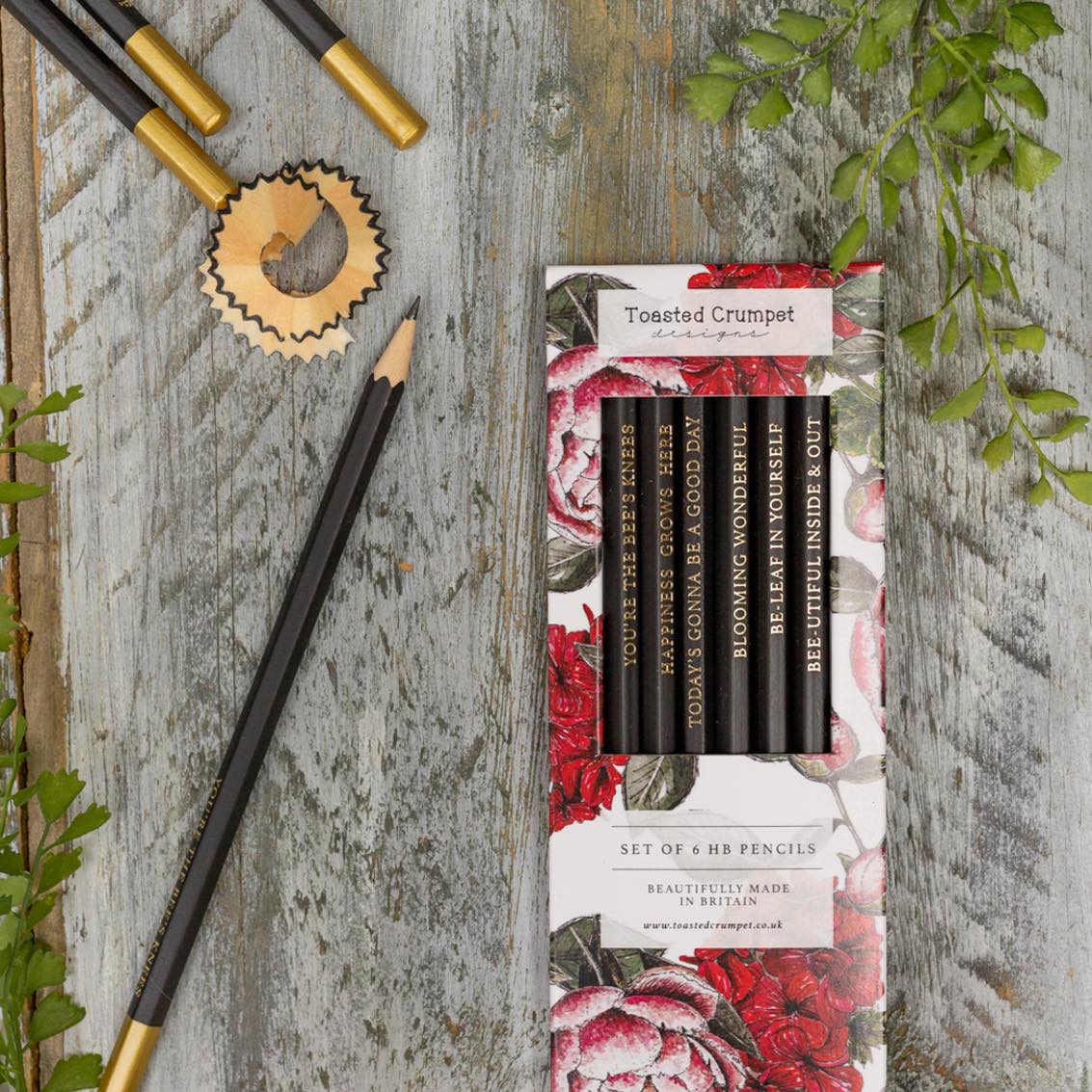 In Full Bloom (Pure) Set of 6 Pencils