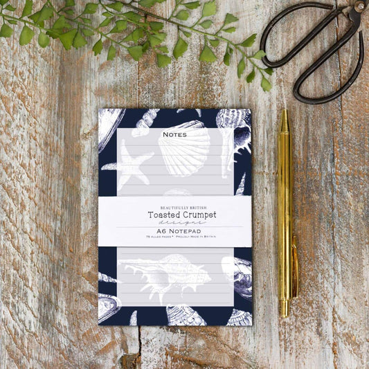 Inky Shells A6 Jotter Notepad