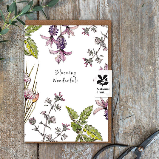 Blooming Wonderful (Garden Herbs Pure) Card (Cello-Free)