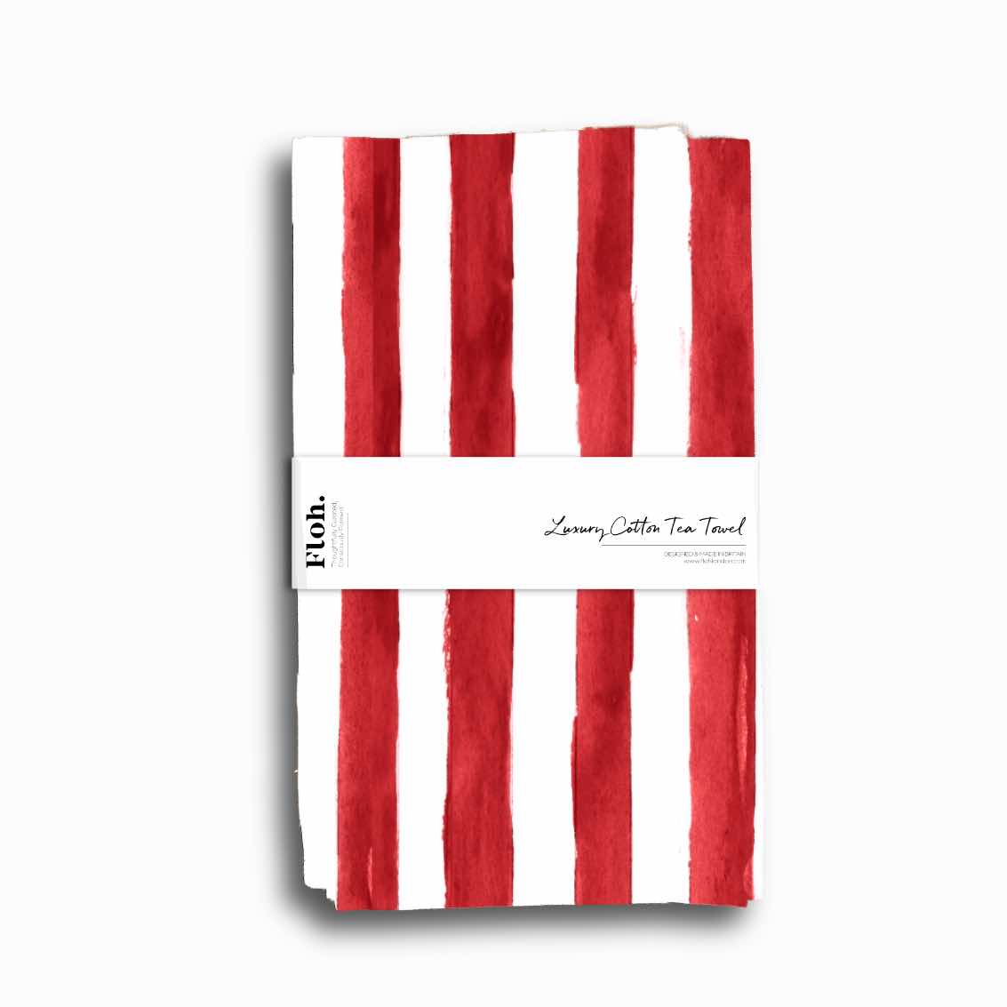 NEW! Crimson (Stripes) Tea Towel (available for dispatch from August 2026)