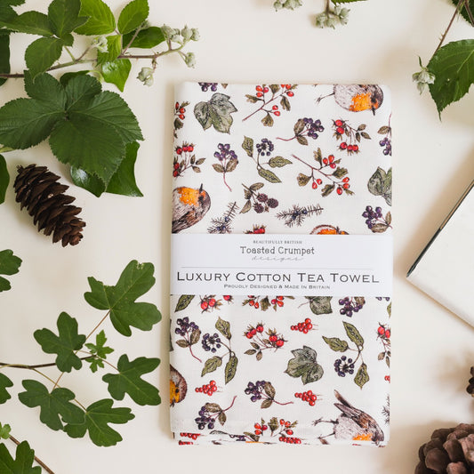 NEW! Hedgerow (Pure) Tea Towel (available for dispatch from August 2026)