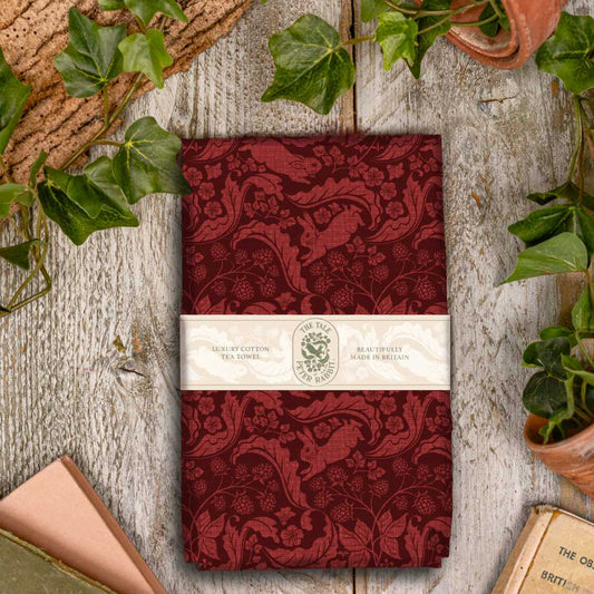 NEW! The Vegetable Thief (Redcurrant) Tea Towel (available for dispatch from August 2026)