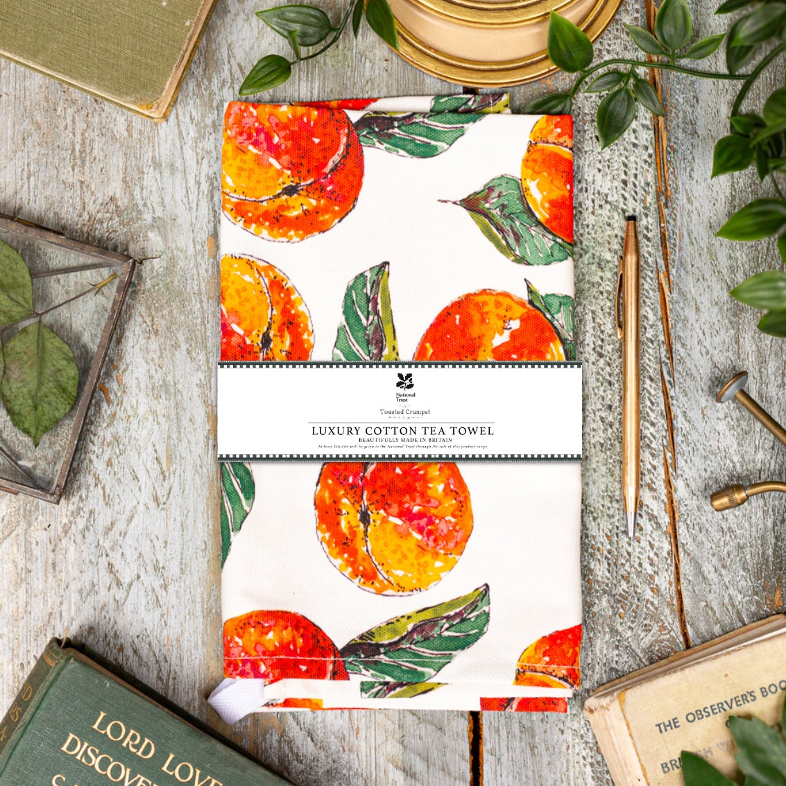 NEW! Peach (Pure) Tea Towel