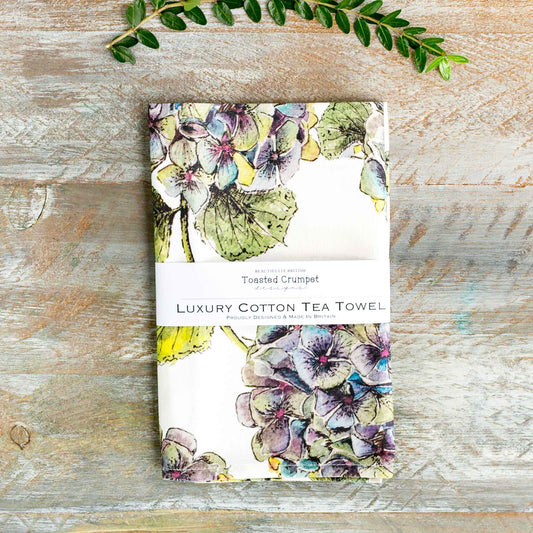 Hydrangea (Pure) Tea Towel