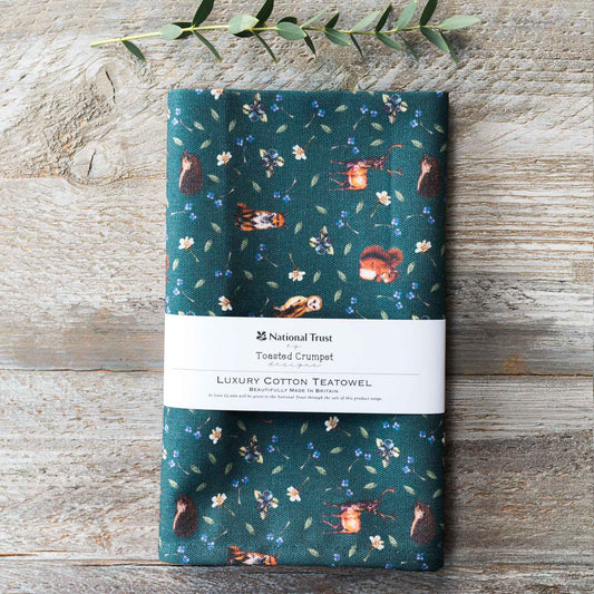 Woodland Creatures Tea Towel