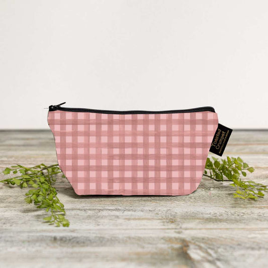 NEW! Heather Blush (Check) Makeup Bag (available for dispatch from July 2026)