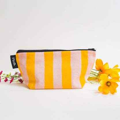 NEW! Peach & Mango (Stripes) Makeup Bag