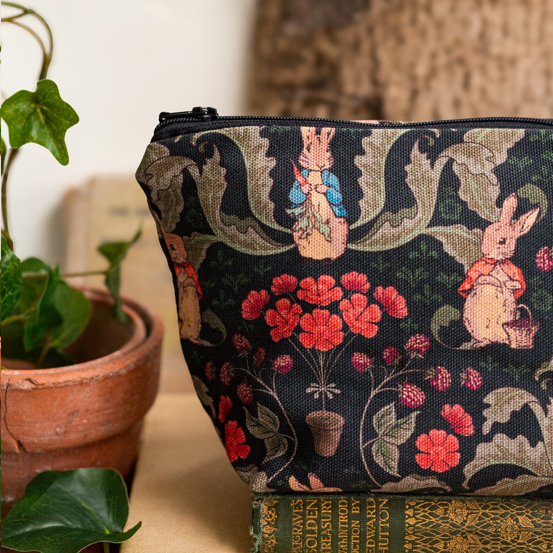 NEW! Peter Rabbit "The Vegetable Thief" (Noir) Makeup Bag