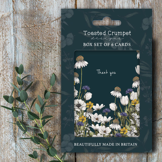Thank You (Wildflower Meadows) Set of 6 Cards (available for dispatch from July 2026)
