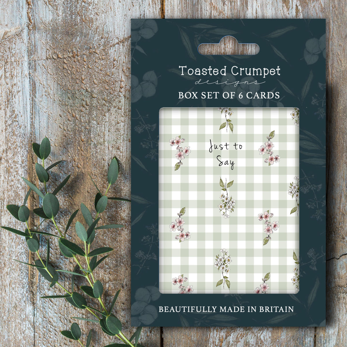 NEW! Just to Say (Sage Green) Set of 6 Cards (available for dispatch from January 2027)