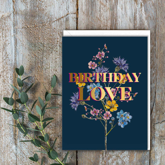 Birthday Love Card (Cello-Free)
