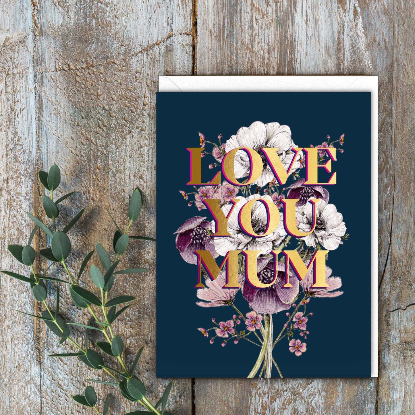 Love You Mum Card (Cello-Free)