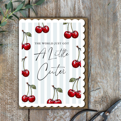 The World Just Got a Little Cuter Card (Cello-Free)