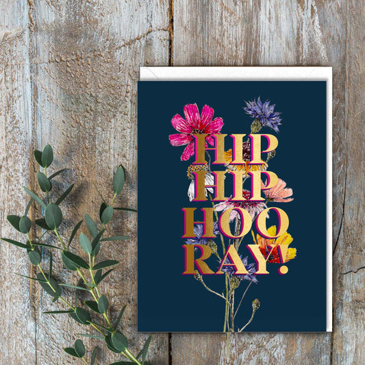 Hip Hip Horray! Card (Cello-Free)