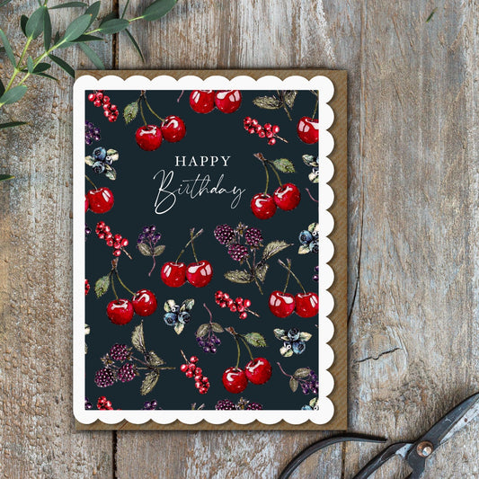 Happy Birthday (Noir) Card (Cello-Free)