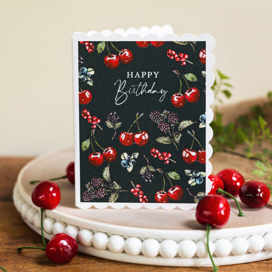 Happy Birthday (Noir) Card (Cello-Free)