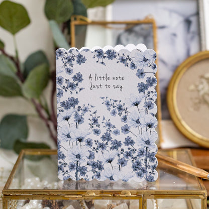 NEW! A Little Note Just to Say (Chateau) Card (Cello-Free)