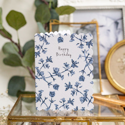 NEW! Happy Birthday (Chateau) Card (Cello-Free)