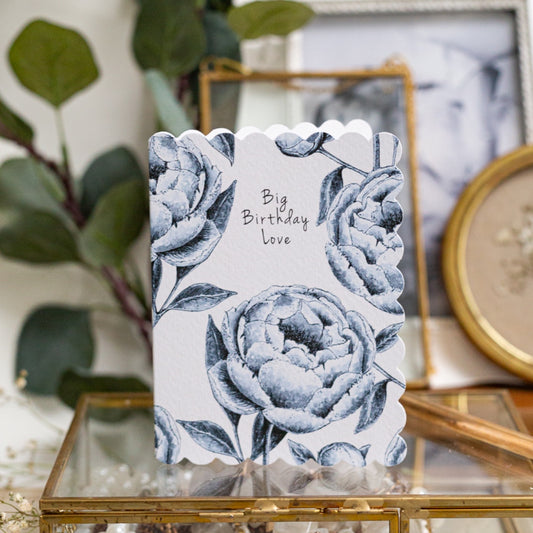 NEW! Big Birthday Love (Chateau) Card (Cello-Free)