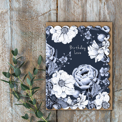 NEW! Birthday Love (Chateau) Card (Cello-Free)