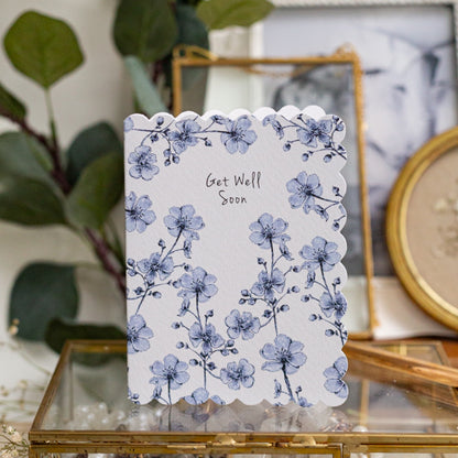 NEW! Get Well Soon (Chateau) Card (Cello-Free)