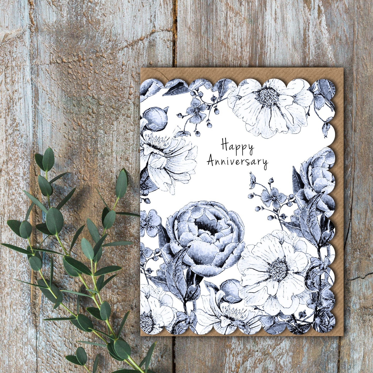 NEW! Happy Anniversary (Chateau) Card (Cello-Free)