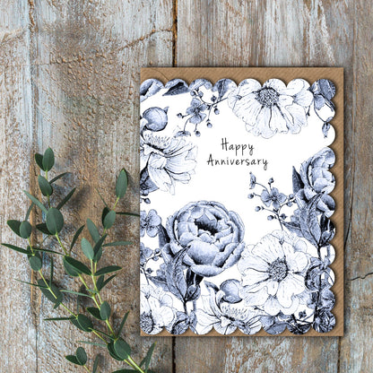 NEW! Happy Anniversary (Chateau) Card (Cello-Free)