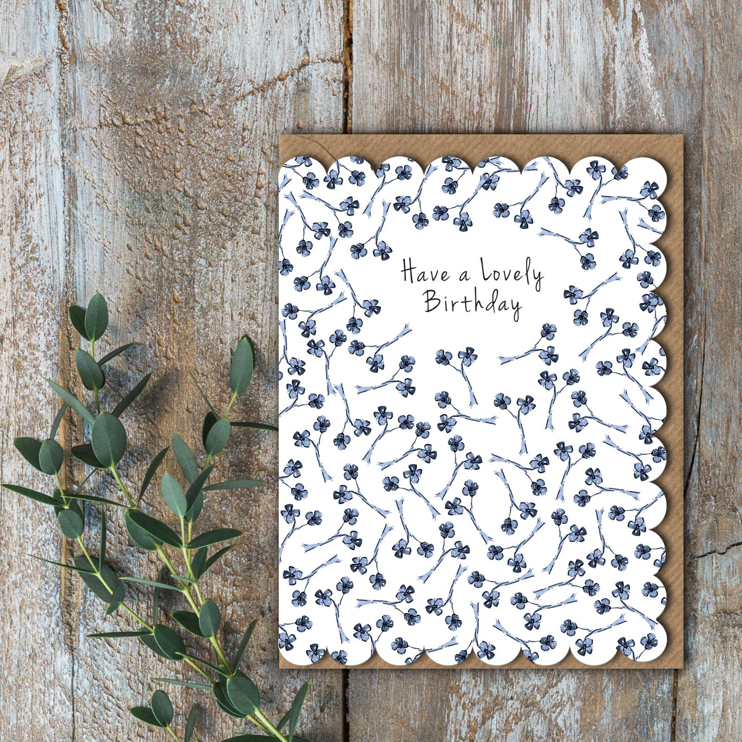 NEW! Have a Lovely Birthday (Chateau) Card (Cello-Free)