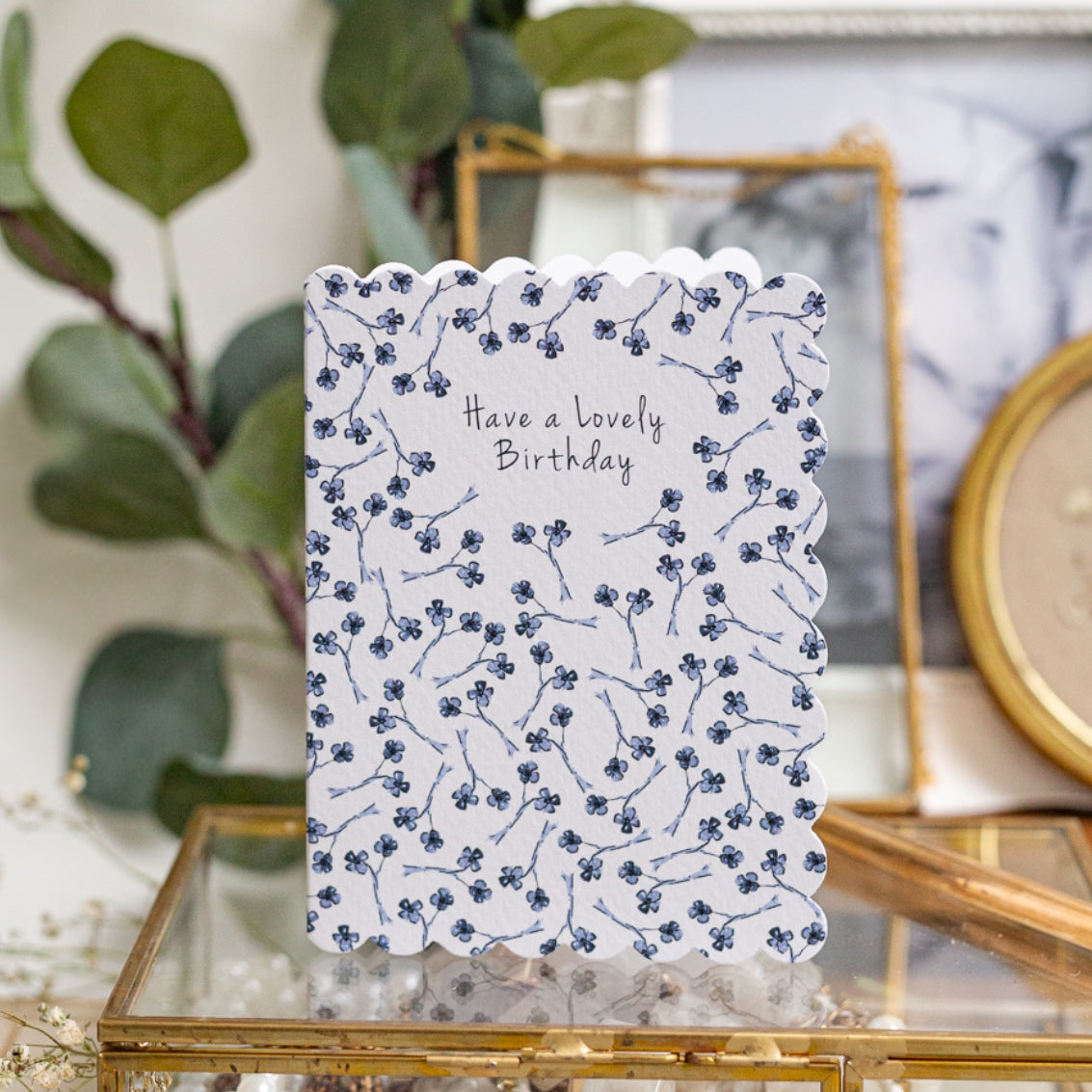 NEW! Have a Lovely Birthday (Chateau) Card (Cello-Free)