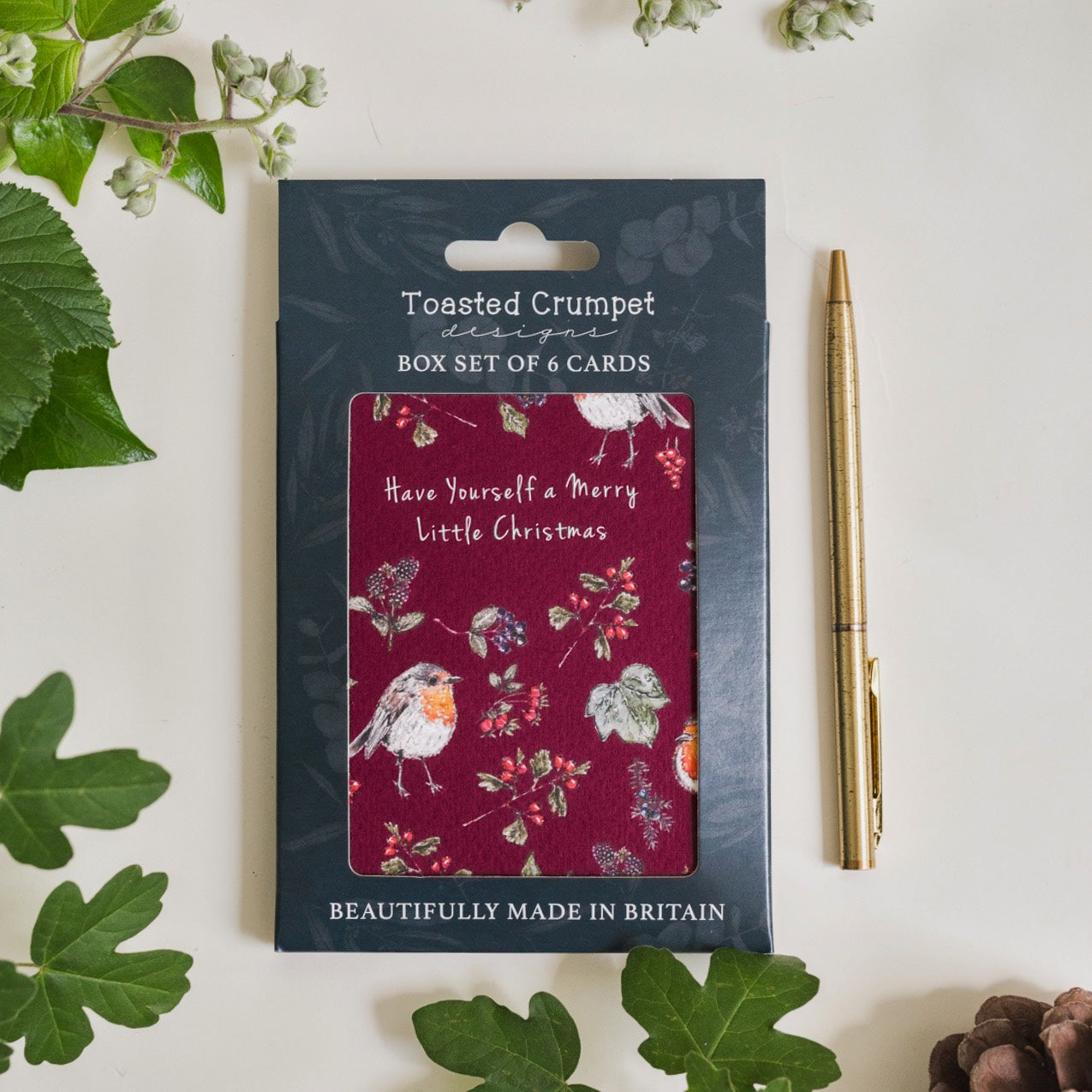 Merry Little Christmas (Deep Red) Set of 6 Cards (available for dispatch from August 2026)