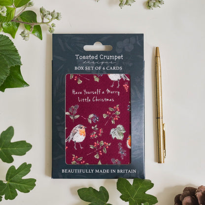 Merry Little Christmas (Deep Red) Set of 6 Cards (available for dispatch from August 2026)