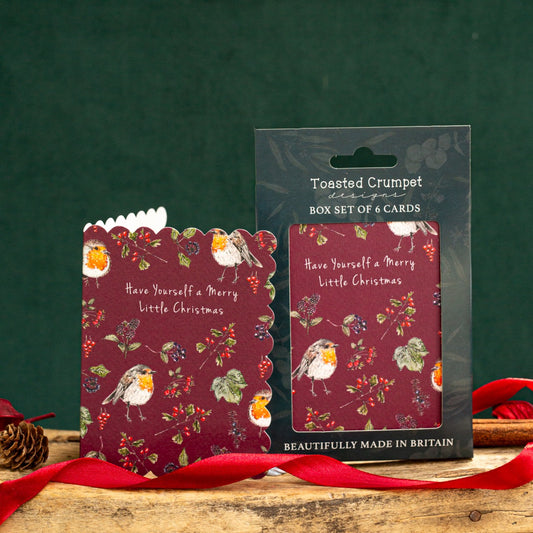 Merry Little Christmas (Deep Red) Set of 6 Cards (available for dispatch from August 2026)