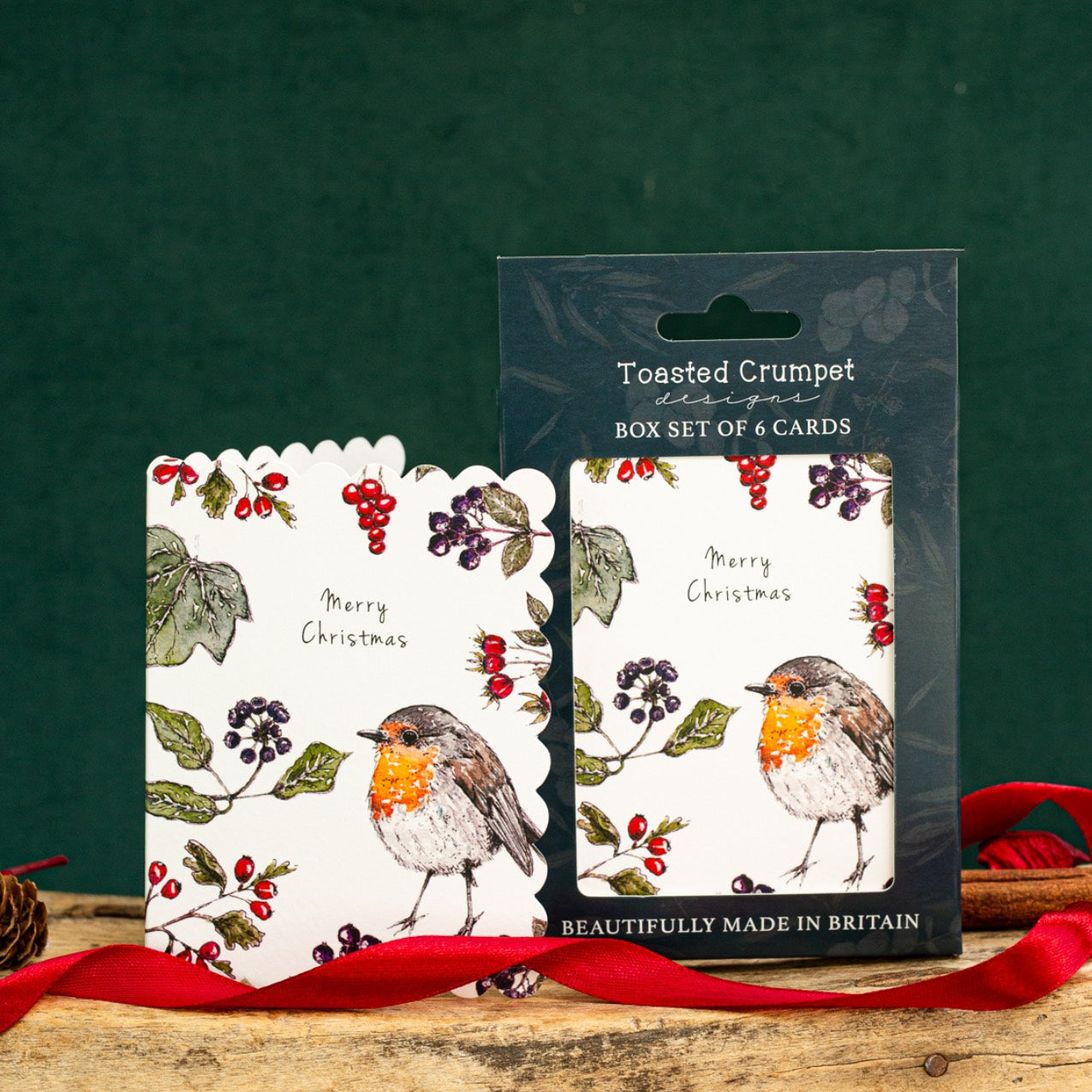 Merry Christmas (Pure) Set of 6 Cards (available for dispatch from August 2026)
