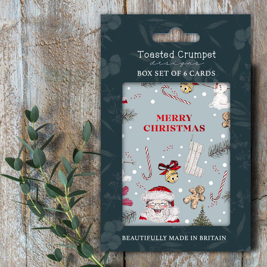 Merry Christmas (All Things Jolly) Set of 6 Christmas Cards