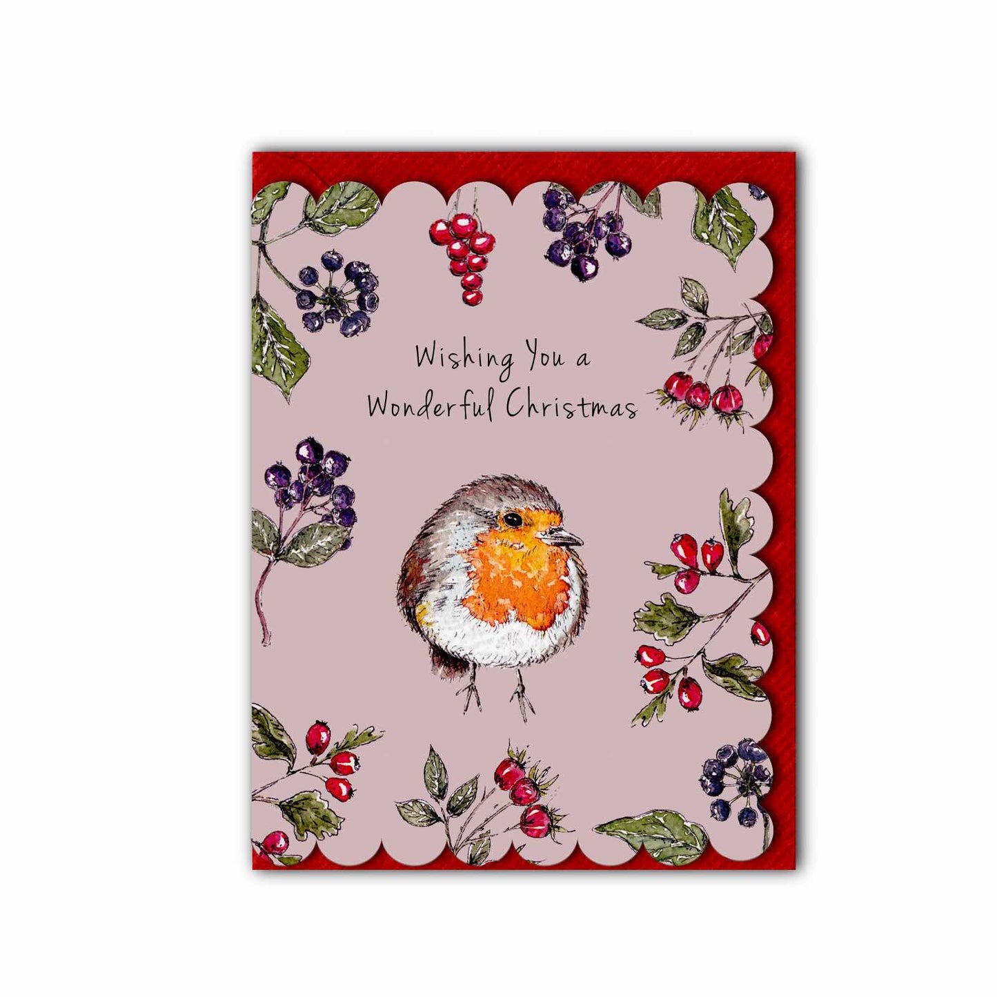 NEW! Wonderful Christmas (Blush) Card (Cello-Free) (available for dispatch from August 2026)